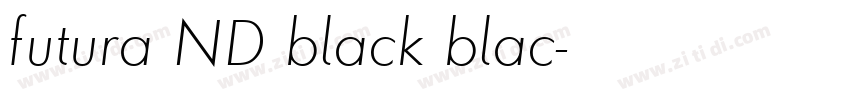 futura ND black blac字体转换